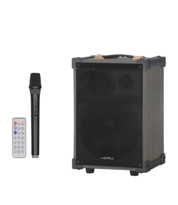 HP-904 Partybox Bluetooth Hoparlör – 12” Woofer, 40W Güç, 1 Kablosuz Mikrofon + Kumanda, Bass Boost 295*240*670  mm