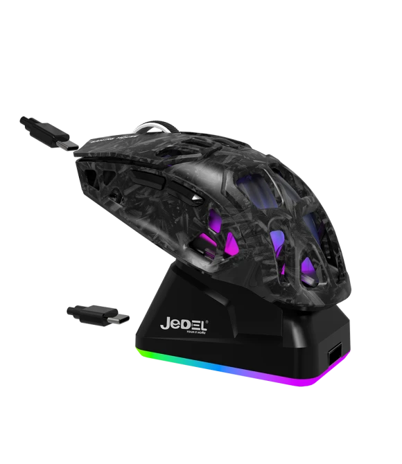 GWH111 Kablosuz Oyuncu Mouse Şarj İstasyonlu 6D Üçlü Modlu Jedel
