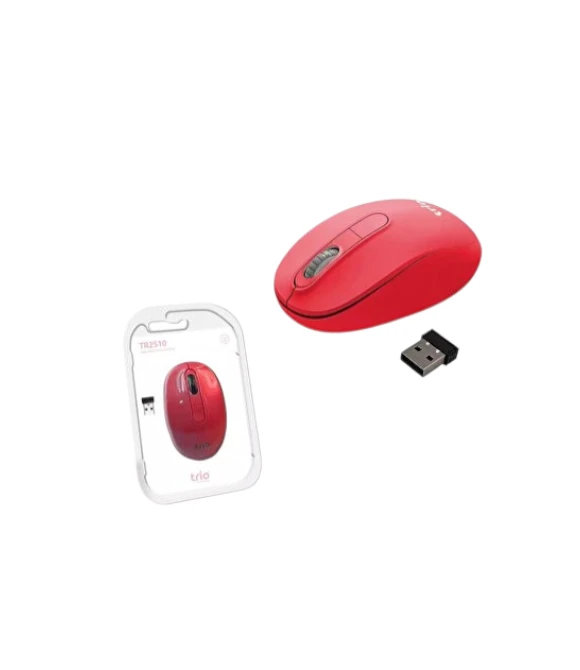 TR2510 Wireless Kablosuz USB Mouse Kırmızı Trio