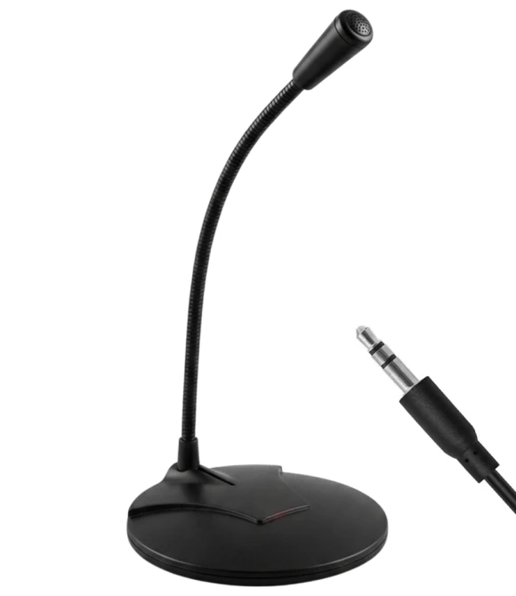 SN-130 Siyah Gürültü Engelleyici Masaüstü 3.5 Mm Jack Mikrofon Snopy
