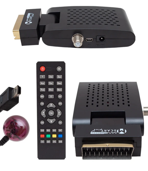 Magbox Scart Plus TKGS'li Scart Girişli Mini SD Uydu Alıcısı