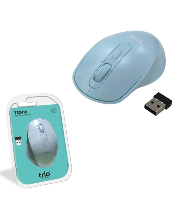 TR2410 Wireless Kablosuz USB Mouse Mavi Trio