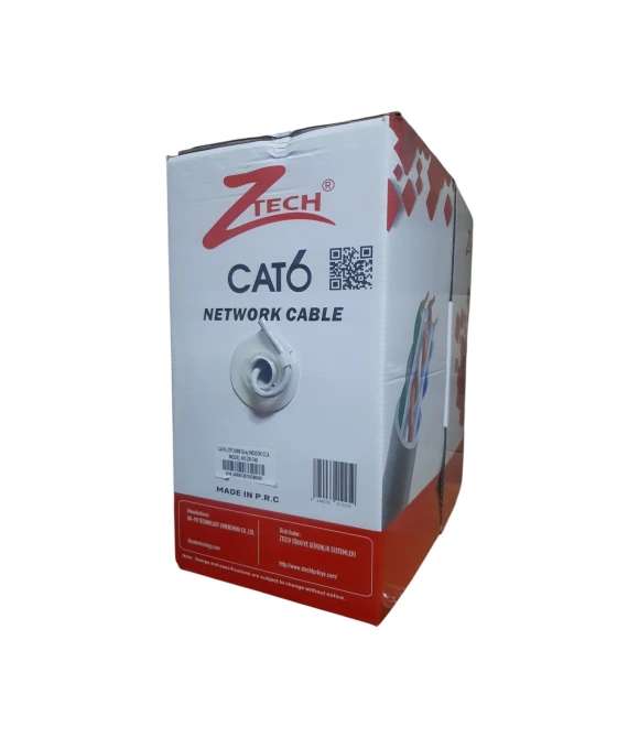 Cat6 305 Metre Cat6 Ztech İç Mekan Beyaz