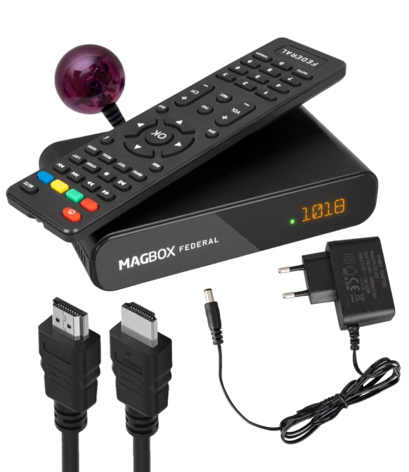Magbox Federal TKGS'li HD Uydu + Scart  Alıcısı