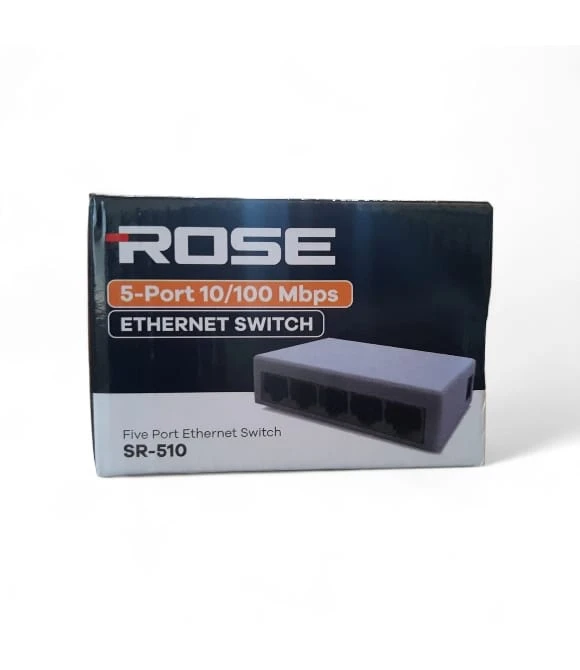 5 Port 10/100 Network Switch Rose