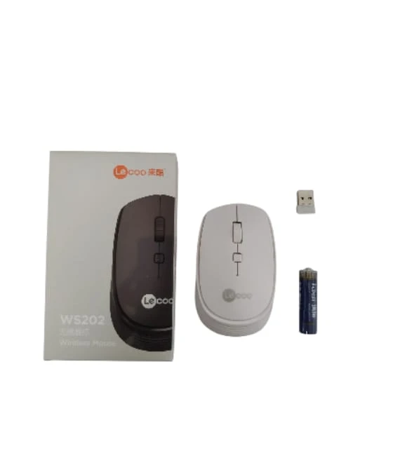 WS202 2.4 Ghz Wireless Kablosuz Mouse 1600 Dpi Beyaz Lecoo