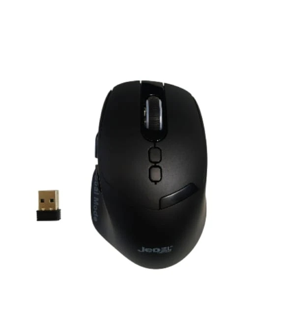 WD155 Şarjlı 7 Tuşlu Bluetooth Kablosuz Wireless Mouse 7 Button Siyah Jedel