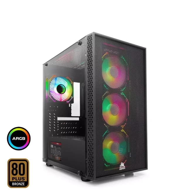 Mofan MF2900B Pc Gaming Kasa Beta 3 Seri 80 Plus 850W Power Supply 4*Fan Siyah