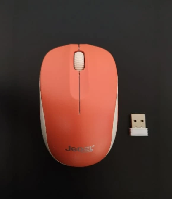 W701 USB Optical Wireless Kablosuz Usb Mouse Turuncu Jedel