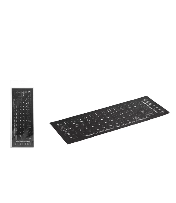 Hadron HDX8256 Klavye Sticker Tuş Takımı Türkçe Q Siyah Etiket