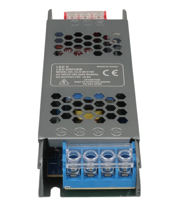 LEDX ALN-M12165 12 VOLT 16.5 AMPER 72X24X12MMULTRA SLIM METAL KASA ADAPTÖR