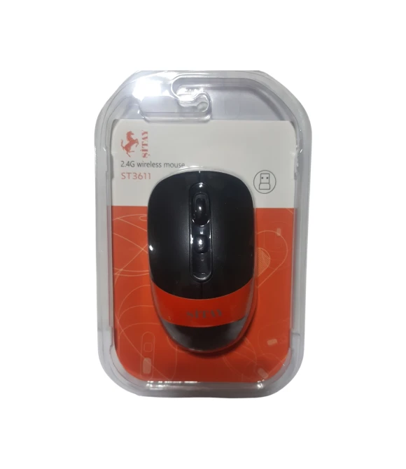 ST3611 Kablosuz Mouse Siyah Turuncu Şitay