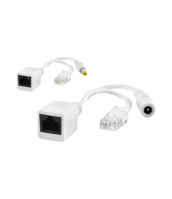 Hadron HDX1324 Ip Kamera Poe Set Ethernet Adaptör Güç Kablosu Beyaz