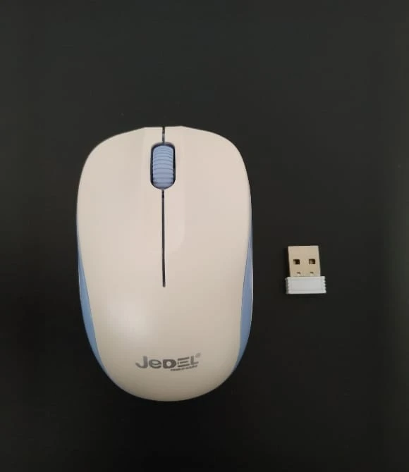 W701 USB Optical Wireless Kablosuz Usb Mouse Beyaz Jedel