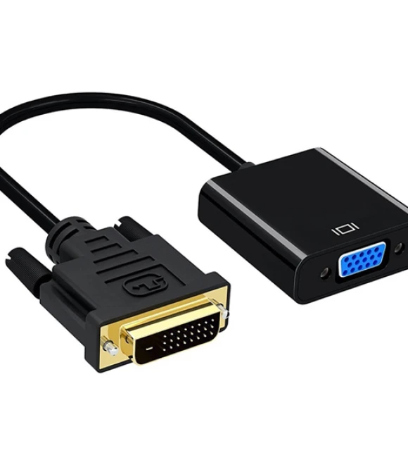 DVI-D 24+1 ERKEK TO VGA DİŞİ ÇEVİRİCİ ADAPTÖR KABLO DVI TO VGA ADAPTÖR