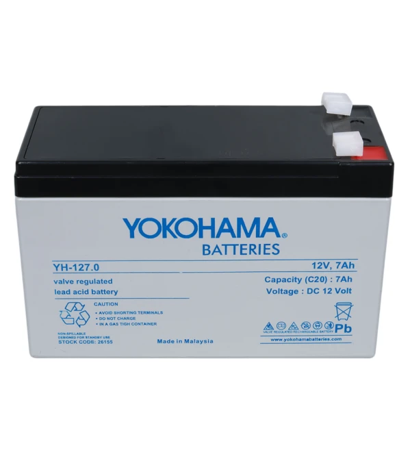 Yokohama YH-127.0 12 Volt 7 Amper Akü YH-127.0 (150 X 65 X 90 MM)