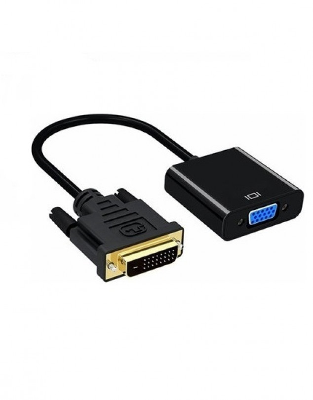 DVI-D 24+1 to VGA Dişi Görüntü Dönüştürücü 1080p Aktif