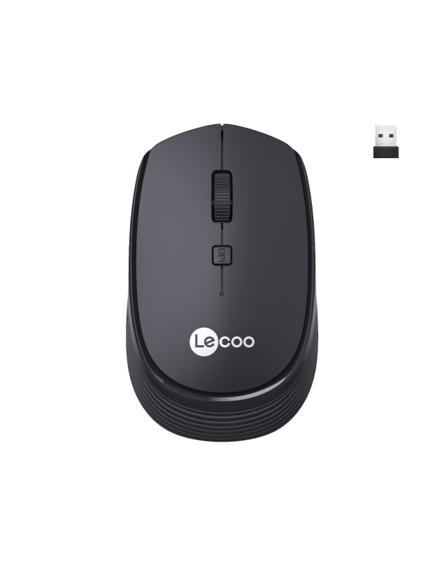WS202 2.4 Ghz Wireless Kablosuz Mouse 1600 Dpi Siyah Lecoo