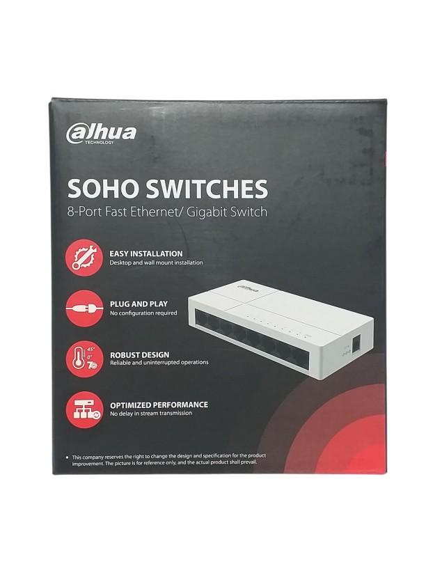 8 port Ethernet Switch Dahua DH-PFS3008-8ET-L