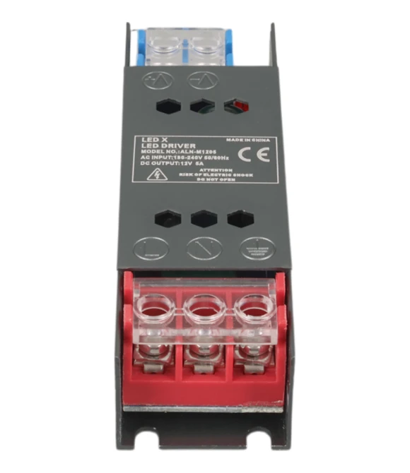 LEDX ALN-M1205 12 VOLT 5 AMPER 50X15X11MM ULTRA SLIM METAL KASA ADAPTÖR