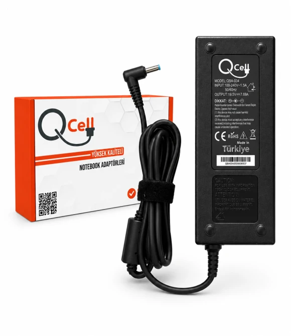 HP 150W 19.5V 7.69A (4.5*3.0mm) Blue Uyumlu Adaptör QBA-034